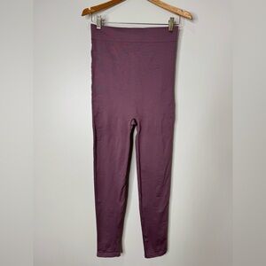 BLANQI Everday High Rise Full Length Maternity Leggings Mauve Purple Large
